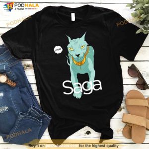 Lying Cat Cool Cat In Saga Comic Shirt