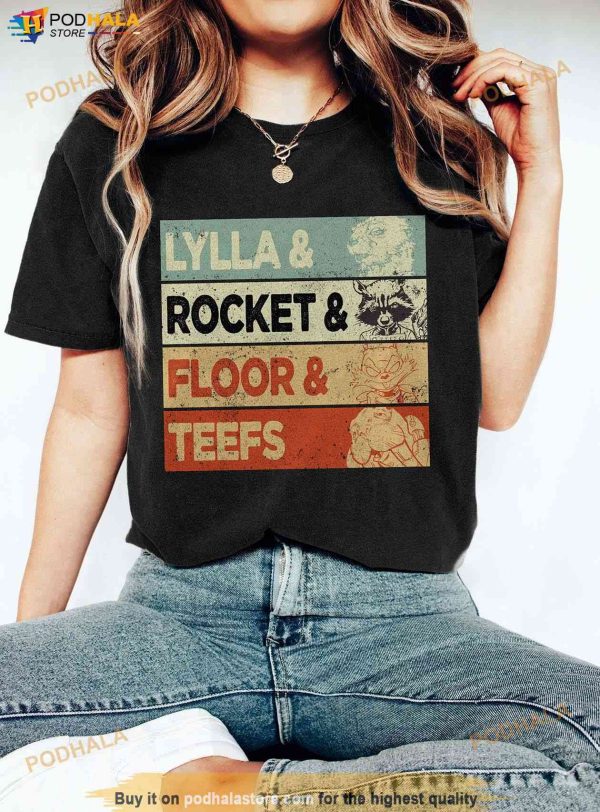 Lylla, Rocket, Floor And Teefs Marvel Shirt, Guardians of the Galaxy 3 Sweatshirt