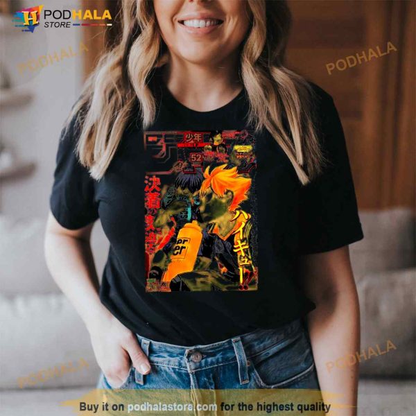 Magazine Manga Anime Haikyuu Design Shirt