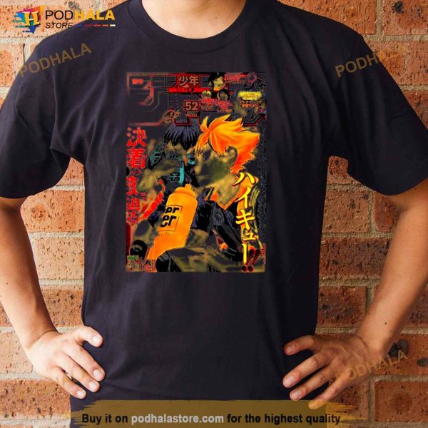 Magazine Manga Anime Haikyuu Design Shirt