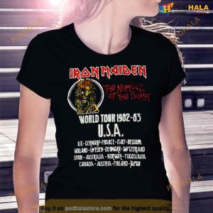 Maiden Remastered Beast On The Road World Tour Shirt