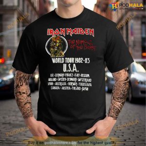 Maiden Remastered Beast On The Road World Tour Shirt 2