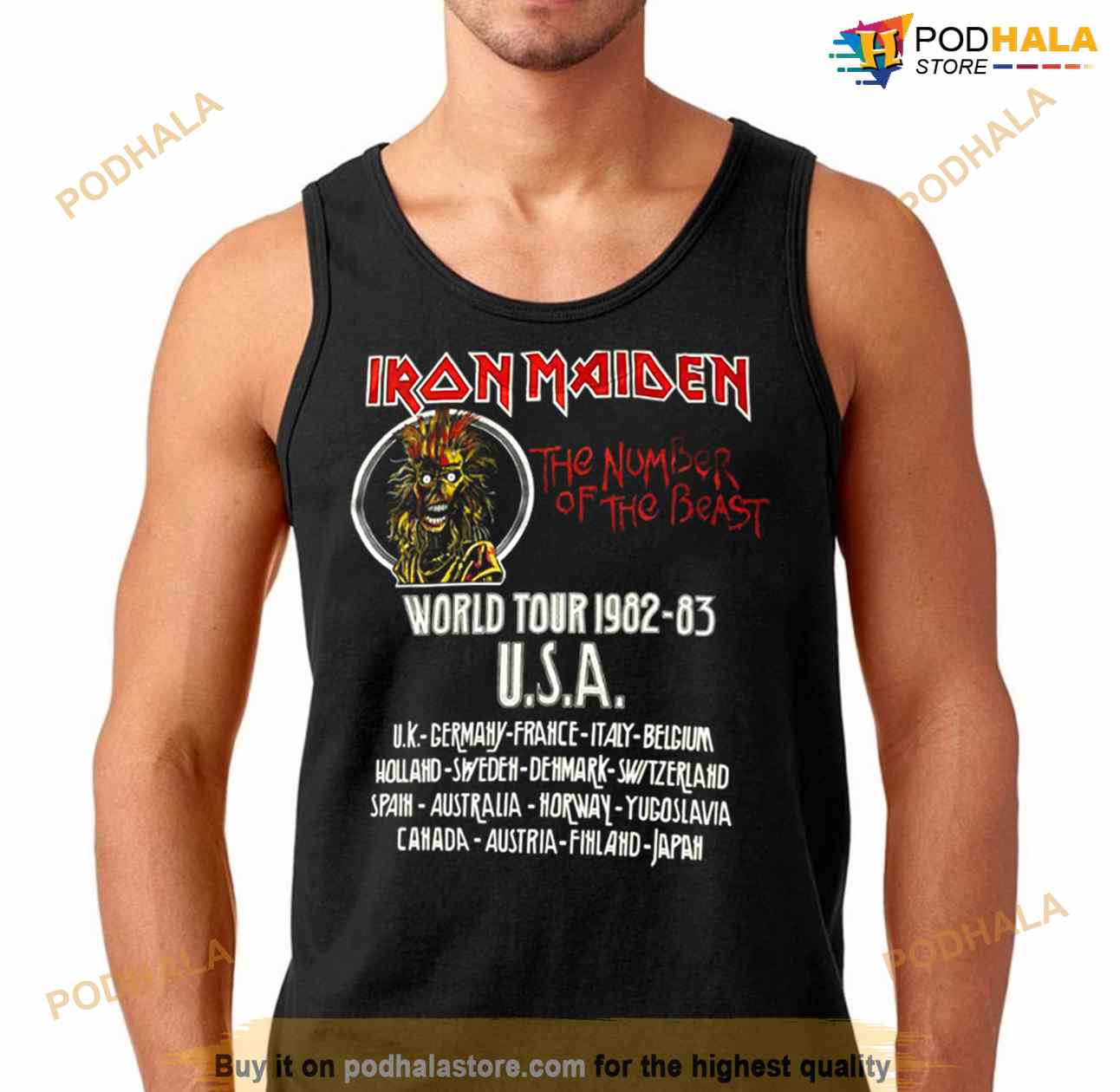 Maiden Remastered Beast On The Road World Tour Shirt Maiden Remastered Beast On The Road World Tour Shirt