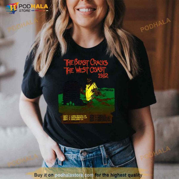 MAIDEN REMASTERED THE BEAST CRACKS THE WEST COAST Shirt