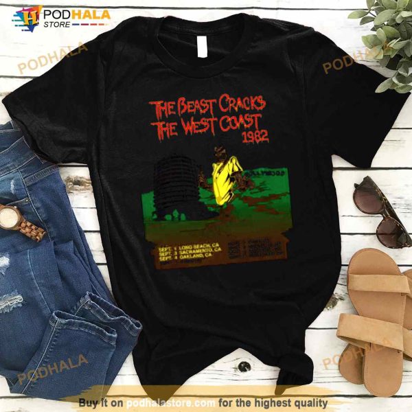 MAIDEN REMASTERED THE BEAST CRACKS THE WEST COAST Shirt