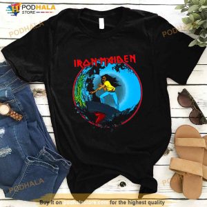 MAIDEN REMASTERED THE BEAST CRACKS THE WEST COAST TEE