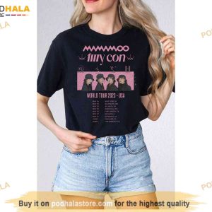 Mamamoo My Con Tour Shirt Kpop Merch Shirt Solar Moonbyul Wheein Hwasa 2
