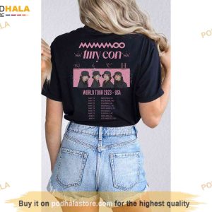 Mamamoo My Con Tour Shirt Kpop Merch Shirt Solar Moonbyul Wheein Hwasa 3
