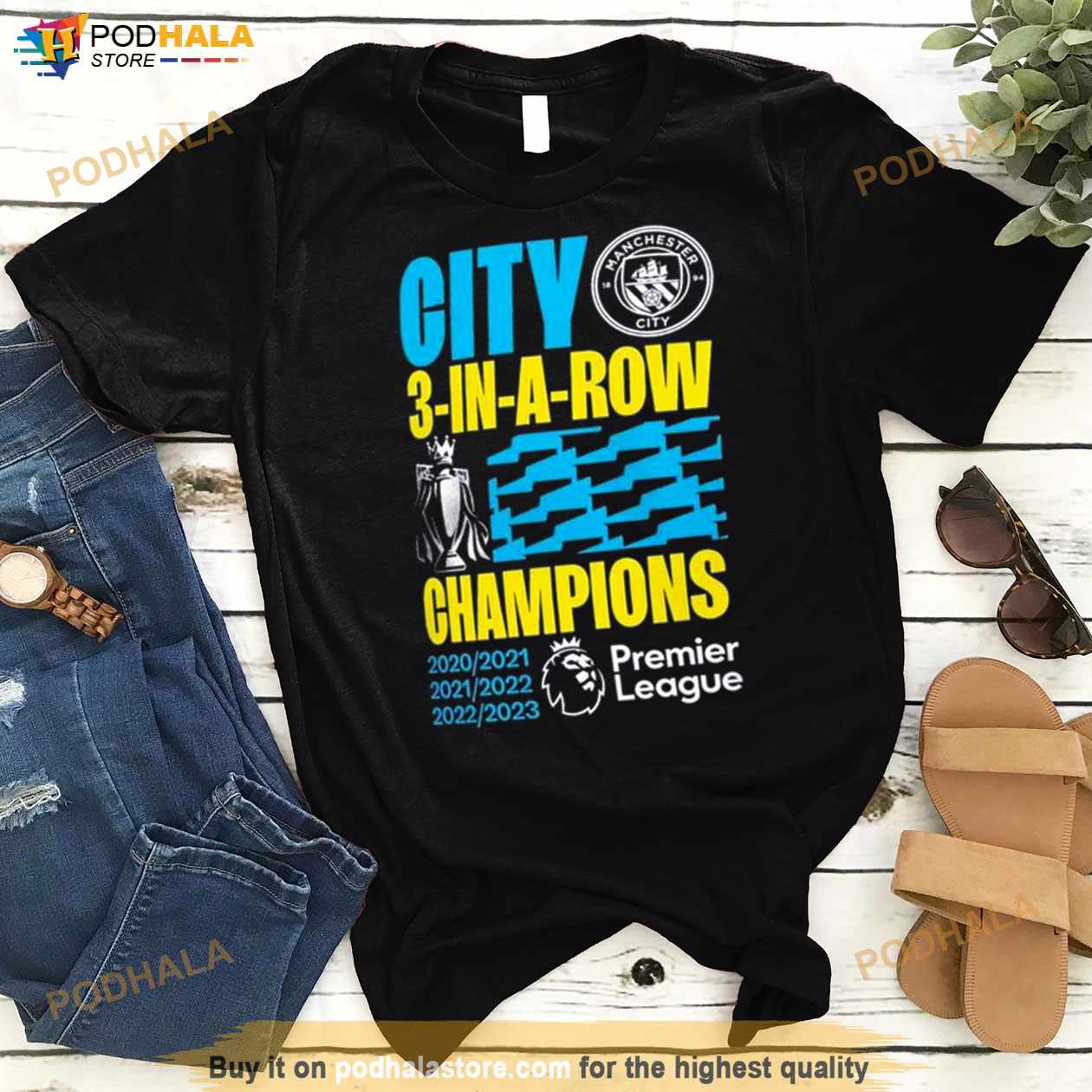 Manchester City 22 23 Premier League Champions Tee Shirt - Bring Your  Ideas, Thoughts And Imaginations Into Reality Today