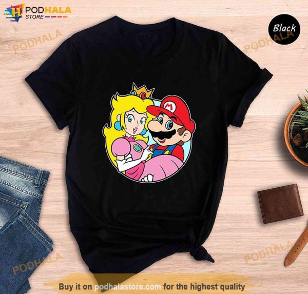 Mario And Princess Peach Shirt, Super Mario Shirt, Super Mario Birthday Gift