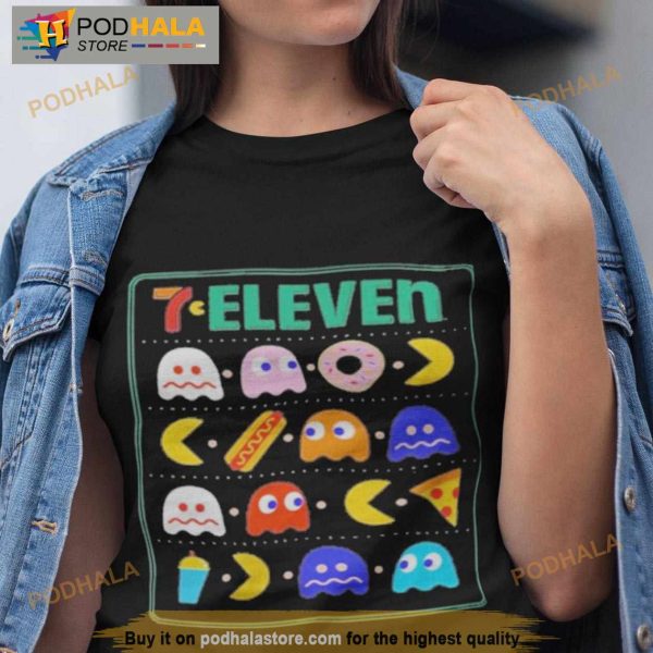 Mark Hoppus Wearing 7 Eleven Pac Man Shirt
