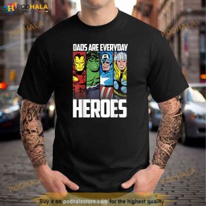 Marvel Avengers Fathers Day Everyday Heroes Graphic Shirt 3