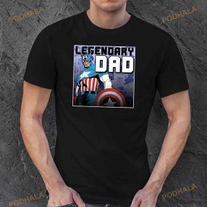 Marvel Captain America Fathers Day Legend Graphic Shirt