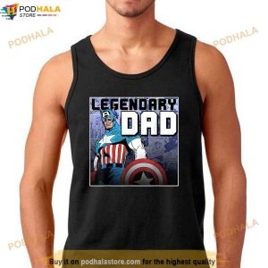 Marvel Captain America Fathers Day Legend Graphic Shirt 2