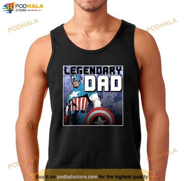 Marvel Captain America Fathers Day Legend Graphic Shirt