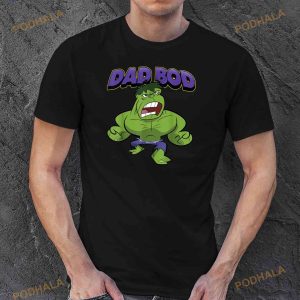 Marvel Fathers Day Retro Hulk Dad Bod Portrait Shirt