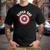 Marvel Fathers Day Super Dad Captain America Shield Shirt