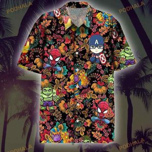 Marvel Funny Hawaiian Shirt, Hawaiian Outfit For Men