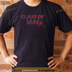 Marvel Spiderman Class Of 2023 Graduation Web Letters Shirt 2