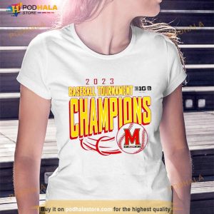 Maryland Terrapins 2023 Baseball Tournament Champions Shirt