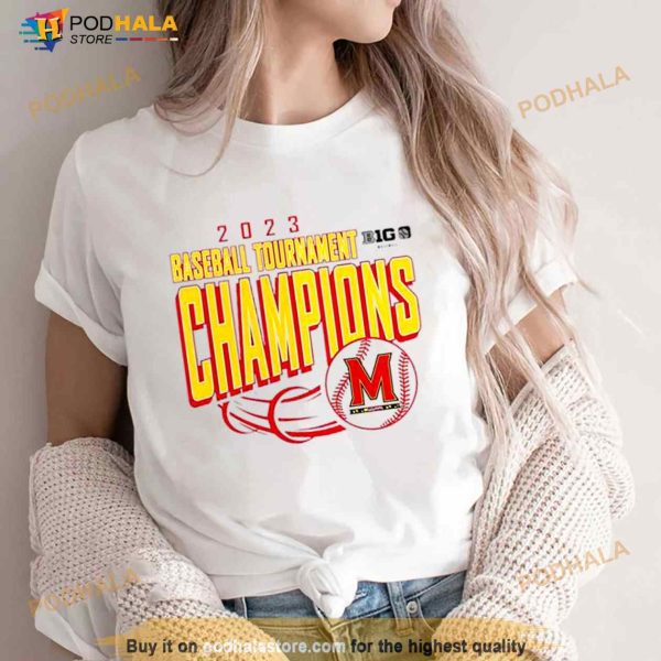 Maryland Terrapins 2023 Baseball Tournament Champions Shirt