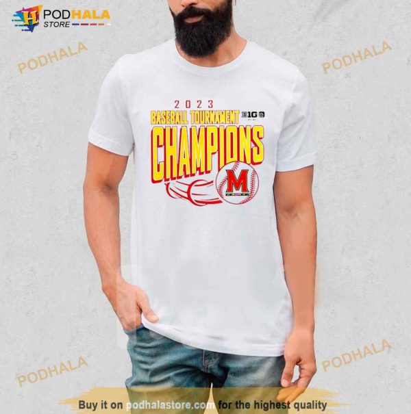 Maryland Terrapins 2023 Baseball Tournament Champions Shirt