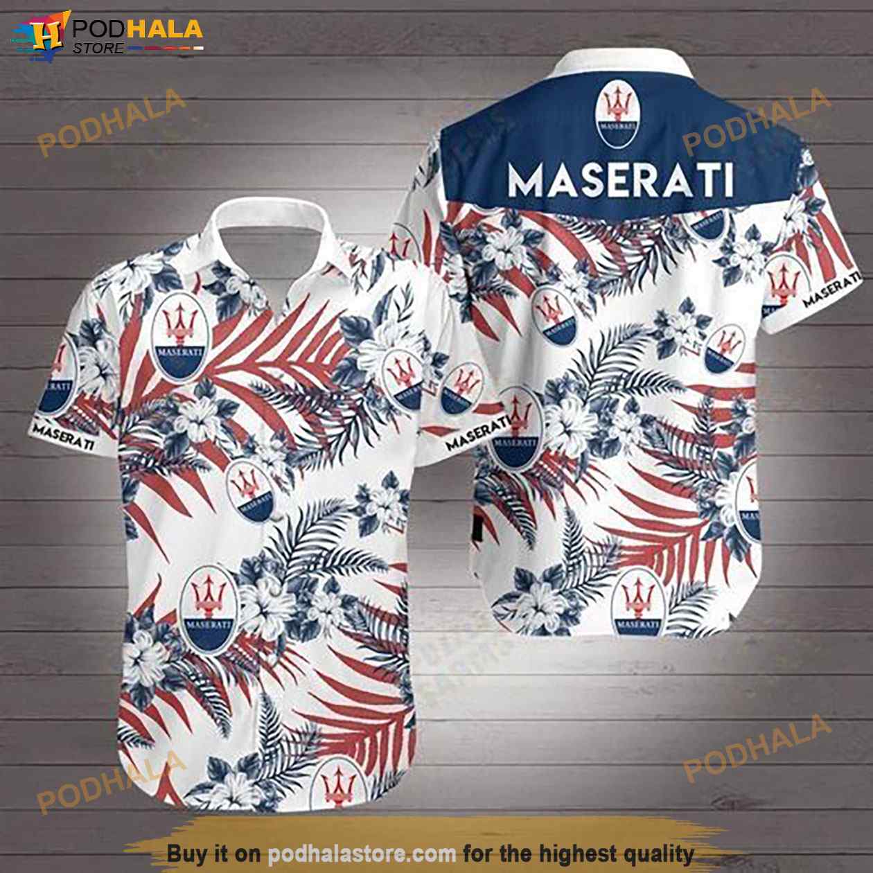 Maserati Funny Hawaiian Shirt, Hawaiian Outfit For Men Maserati Funny Hawaiian Shirt, Hawaiian Outfit For Men