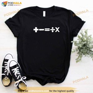 Mathematics Tour Shirt, Ed Sheeran Concert Tour Shirt For Pop Music Fans