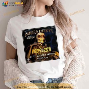 Megadeth Sweden With Special Guest Soilwork Europe 2023 Fan Gifts T Shirt 2