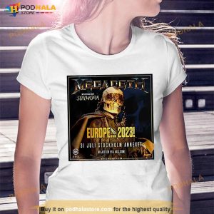 Megadeth Sweden With Special Guest Soilwork Europe 2023 Fan Gifts T Shirt 3