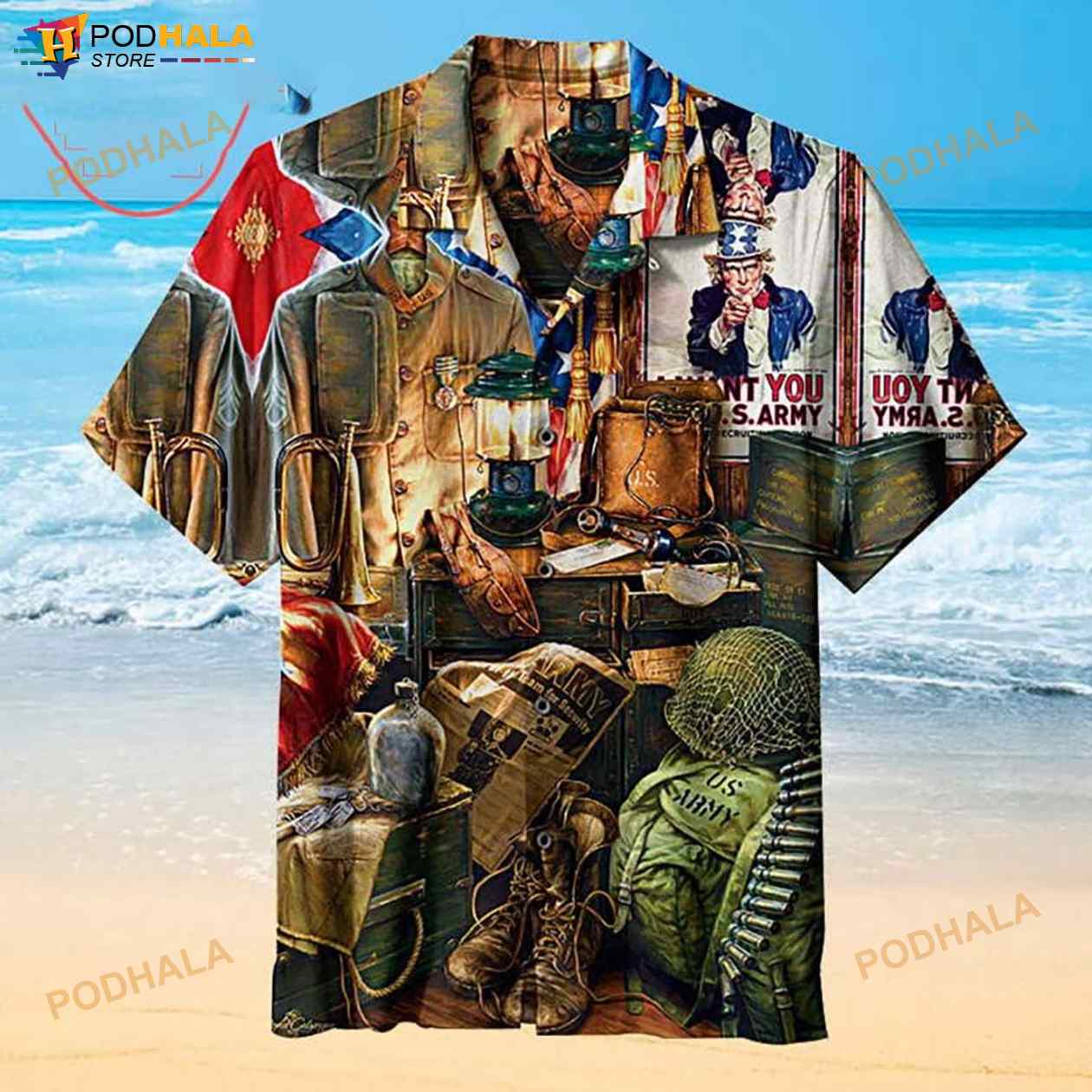 Men Of Honor 3D Funny Hawaiian Shirt Men Of Honor 3D Funny Hawaiian Shirt