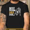 Mens Best Pucking Dad Ever Retro Ice Hockey Coach On Fathers Day Shirt
