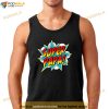 Mens Super Papa Comic Book Superhero Fathers Day Shirt