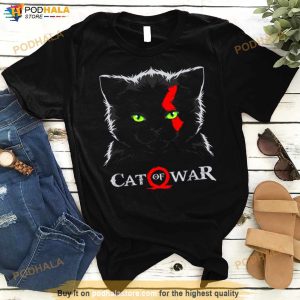 Meow Cat Of War God Of War Ragnarok Shirt 3