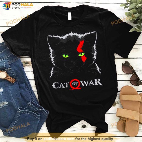 Meow Cat Of War God Of War Ragnarok Shirt