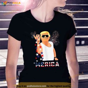 Merica Trump Outfits Don Drunk Donald Drunk 4th Of July Shirt 2