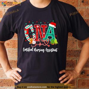 Merry Christmas Cna Certified Nursing Assistant Shirt 3