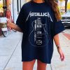 Metallica Unisex Shirt, Distressed Guitar Tee, Vintage Band Metallica Tour Merch