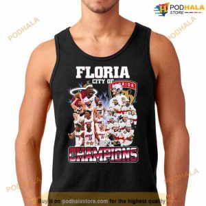 Miami Heat And Florida Panthers Florida City Of 2023 Champions Shirt 2