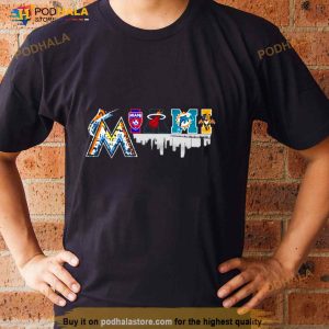 Miami Sports Logo Skyline Shirt