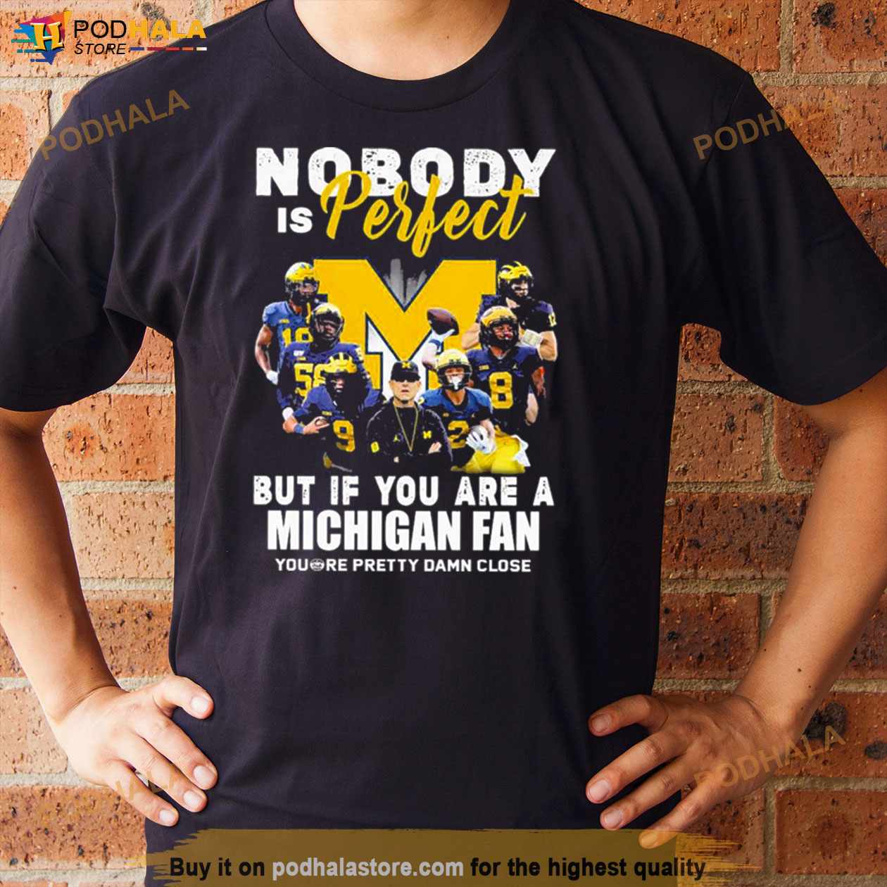 Michigan Wolverines Nobody Is Perfect But If You Are A Michigan Fan You’re Pretty Damn Close Shirt Michigan Wolverines Nobody Is Perfect But If You Are A Michigan Fan You’re Pretty Damn Close Shirt