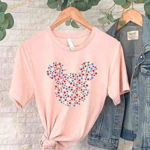 Mickey American Head 4th Of July Shirt Stars Stripes Mickey Patriotic Tshirt