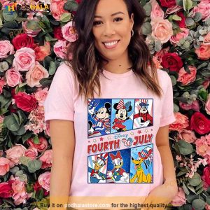 Mickey And Friends Patriotic T shirt Disney Independence Tshirt For Fans