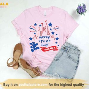 Mickey Castle Disney Happy 4th Of July America Shirt Independence Day Shirt 2