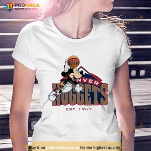 Mickey Denver Nuggets Dunk Basketball 2023 Shirt