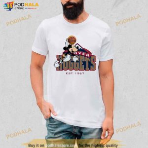Mickey Denver Nuggets Dunk Basketball 2023 Shirt 2