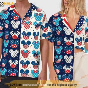 Mickey Disney 4th of July Hawaiian Shirt, Patriotic Independence Day Gift Men Women