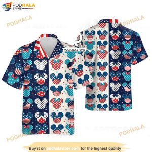 Mickey Disney 4th Of July Hawaiian Shirt Patriotic Independence Day Gift Men Women 2