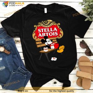 Mickey Mouse Drink Stella Artois Shirt 3