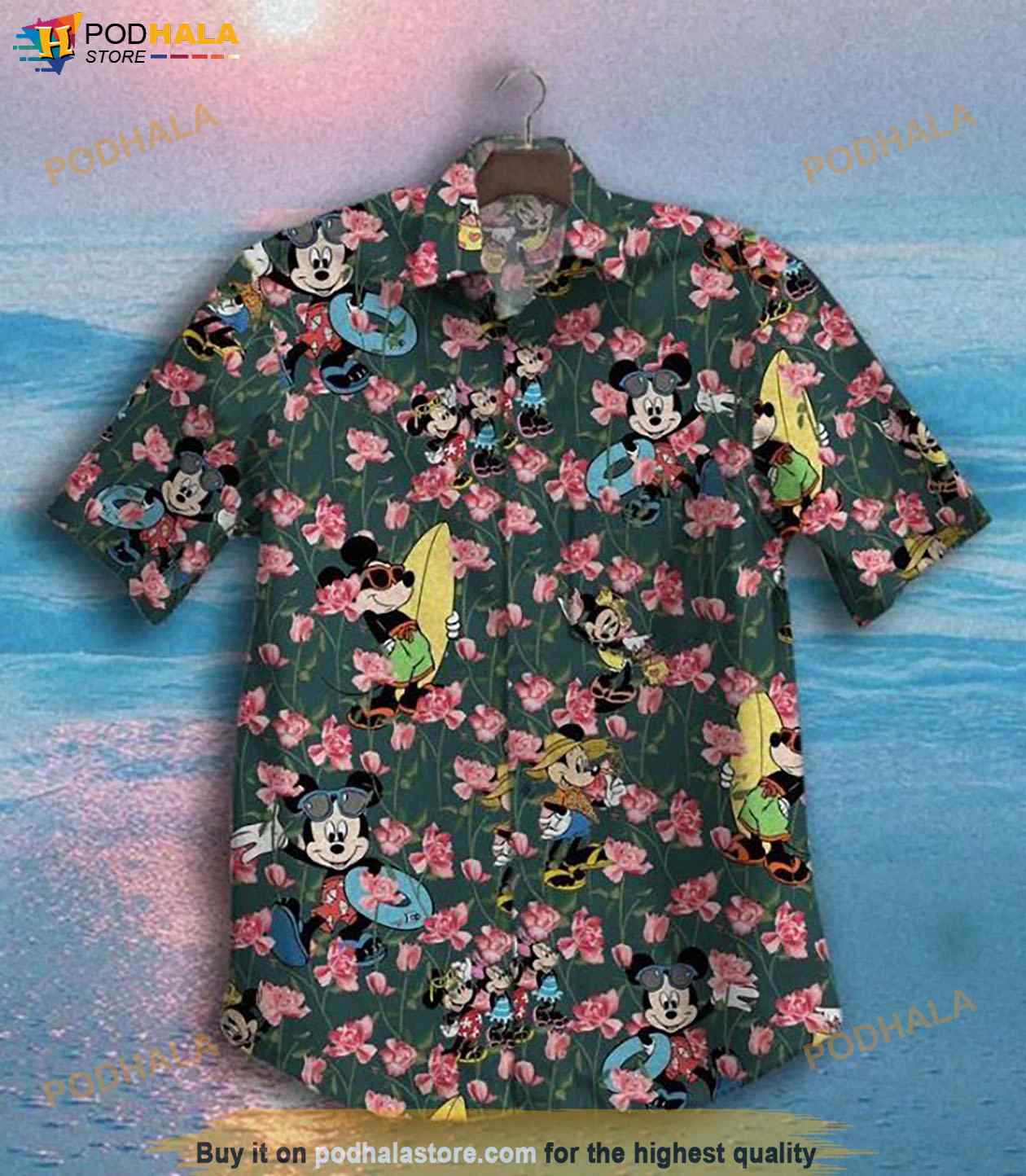 Mickey X Funny Hawaiian Shirt, Hawaiian Outfit For Men Mickey X Funny Hawaiian Shirt, Hawaiian Outfit For Men